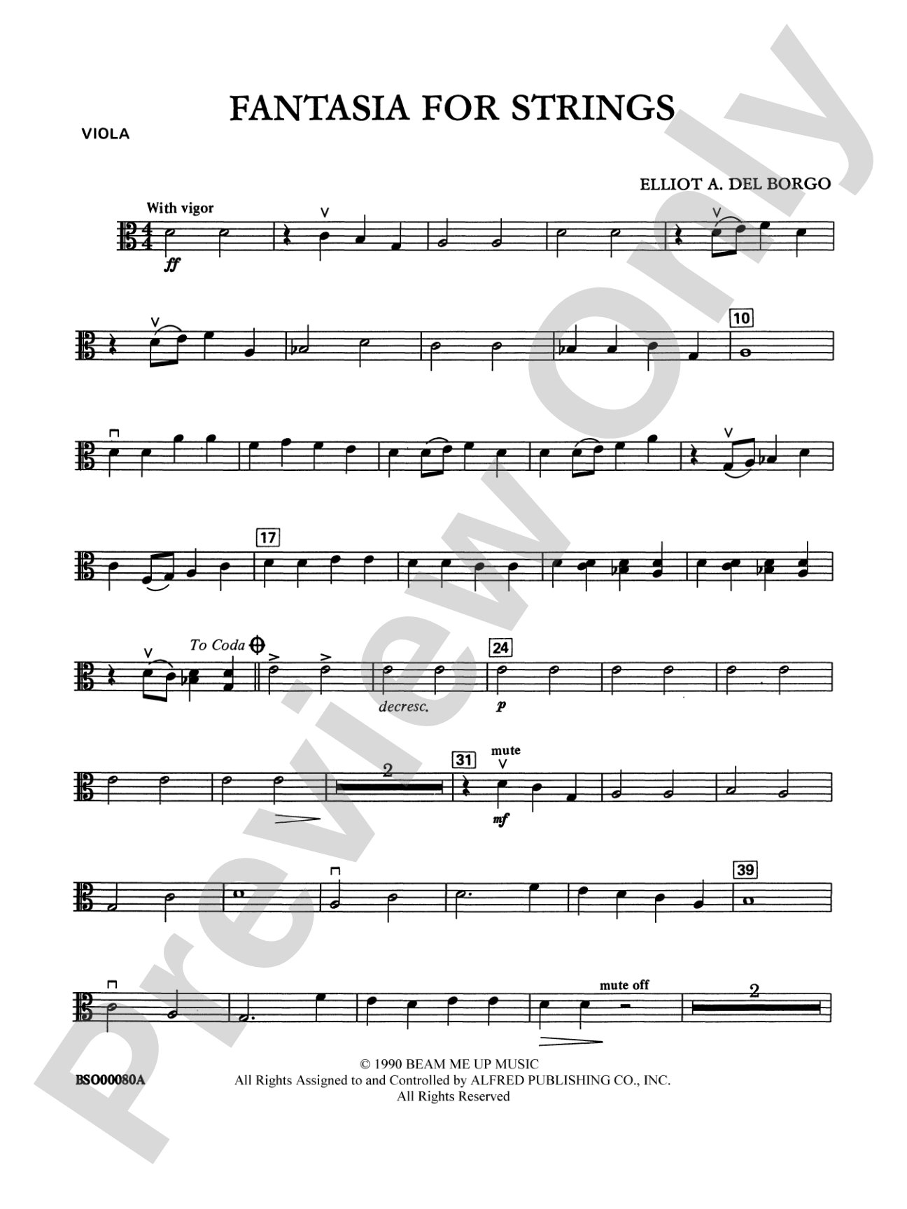Fantasia for Strings: Viola