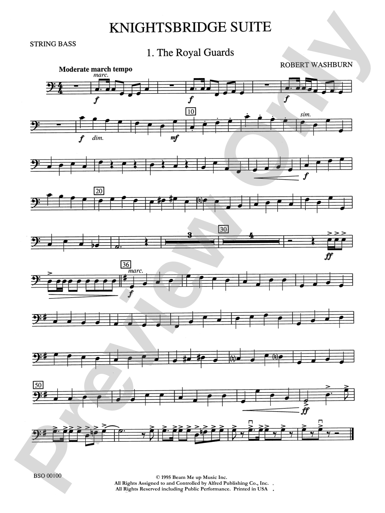 Knightsbridge Suite: String Bass