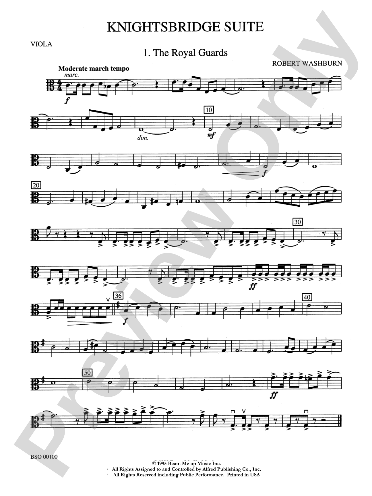 Knightsbridge Suite: Viola