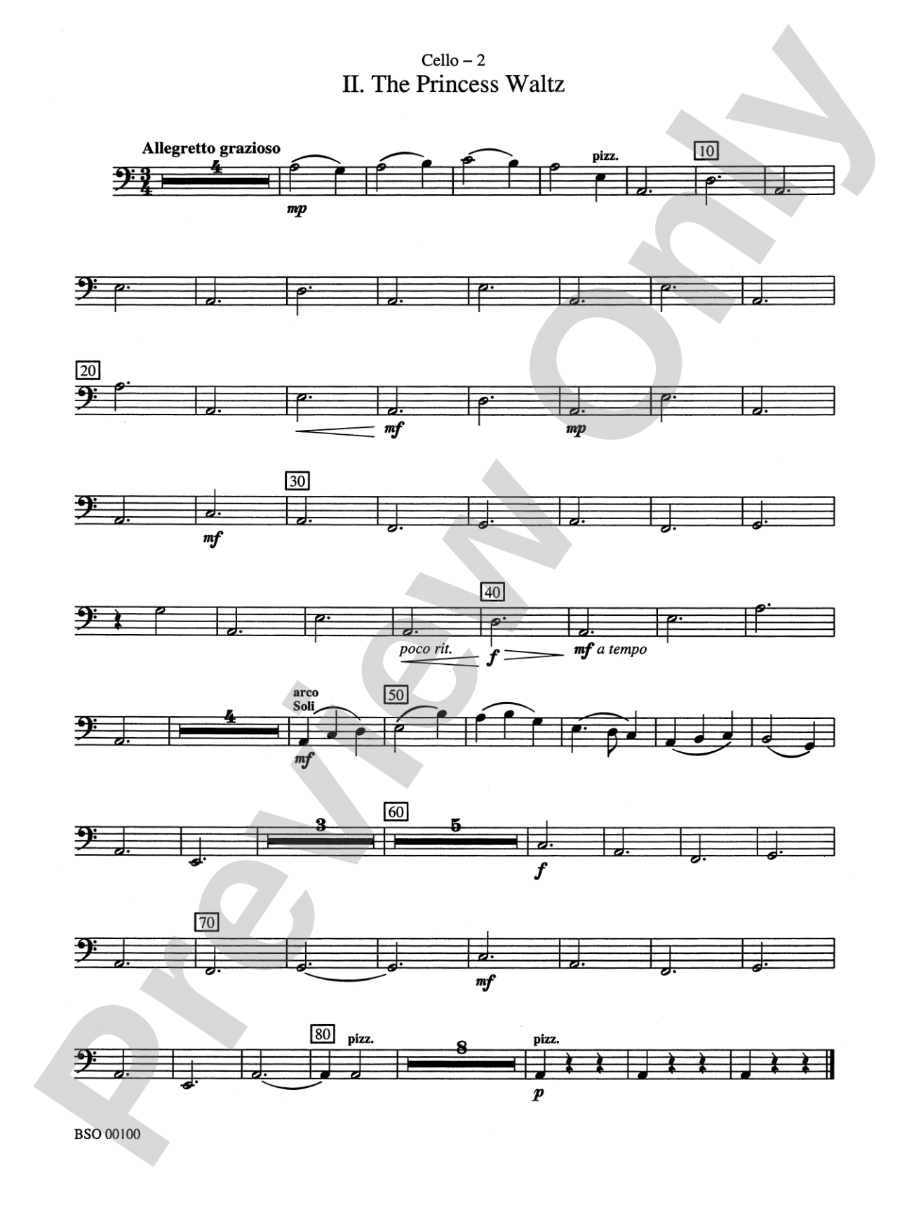 Knightsbridge Suite: Cello