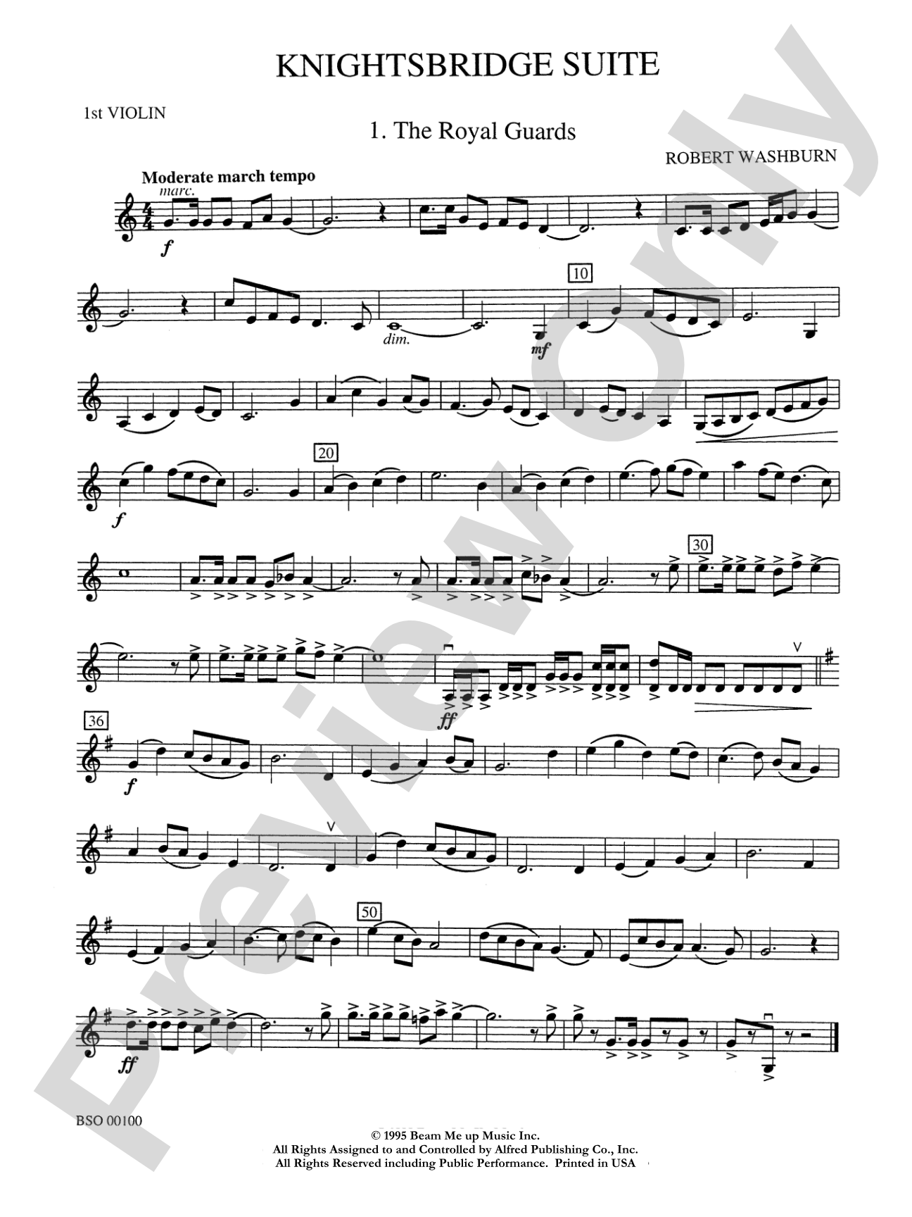 Knightsbridge Suite: 1st Violin