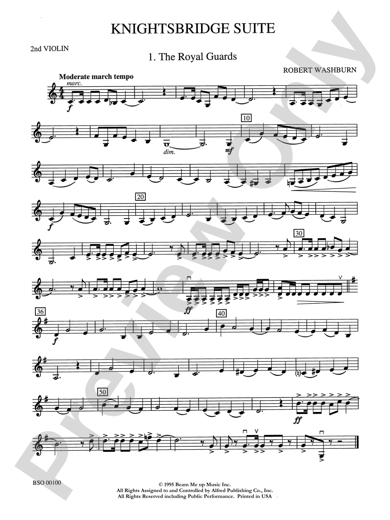 Knightsbridge Suite: 2nd Violin