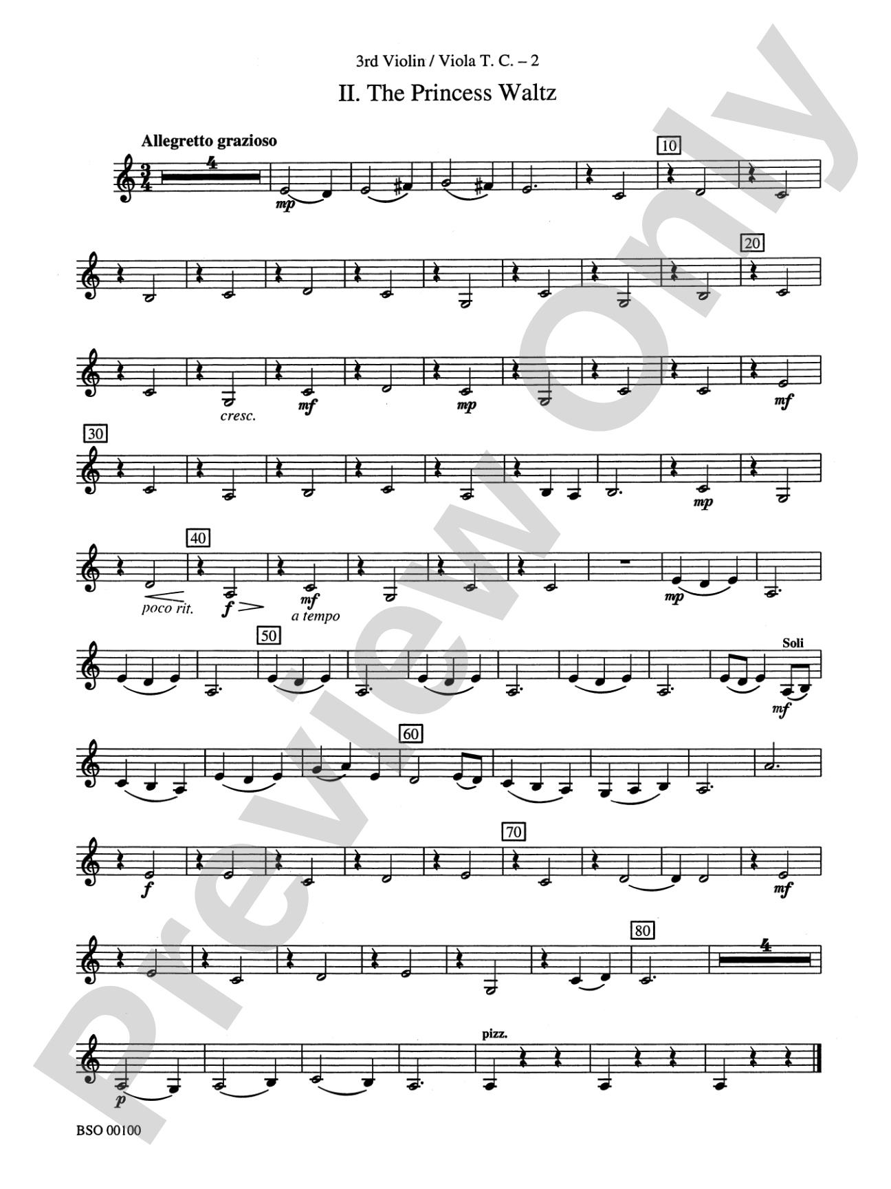 Knightsbridge Suite: 3rd Violin (Viola [TC])