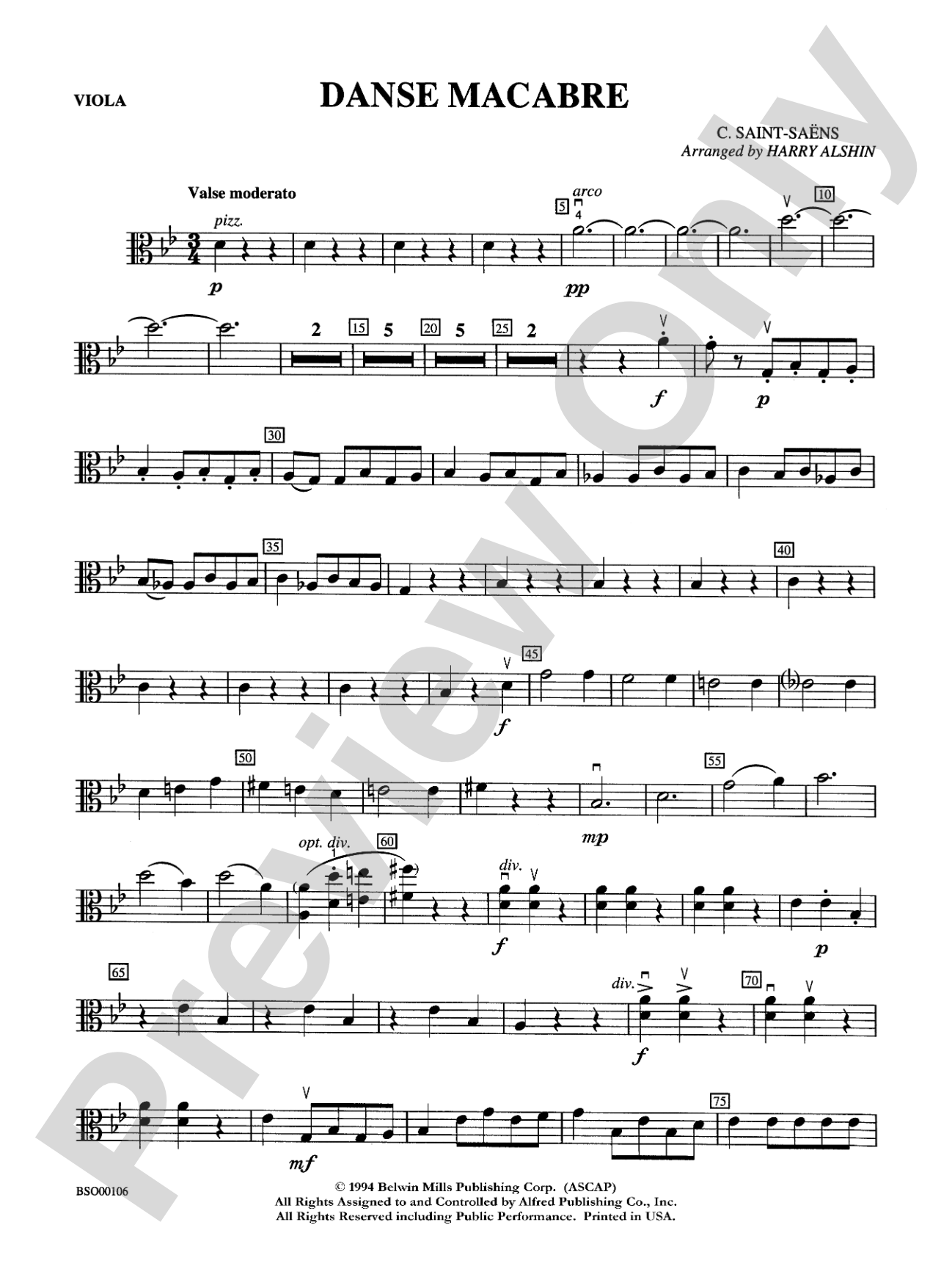 Danse Macabre: Viola