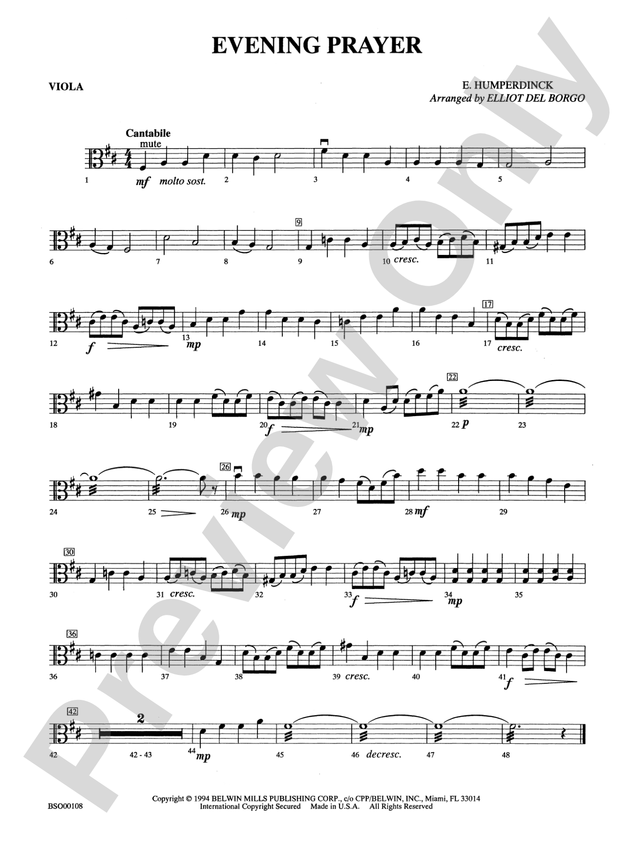 Evening Prayer: Viola