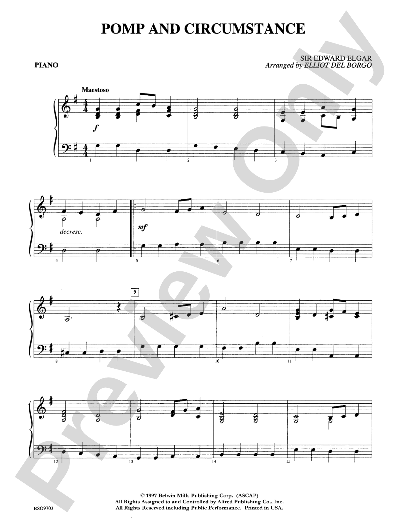 Pomp and Circumstance: Piano Accompaniment