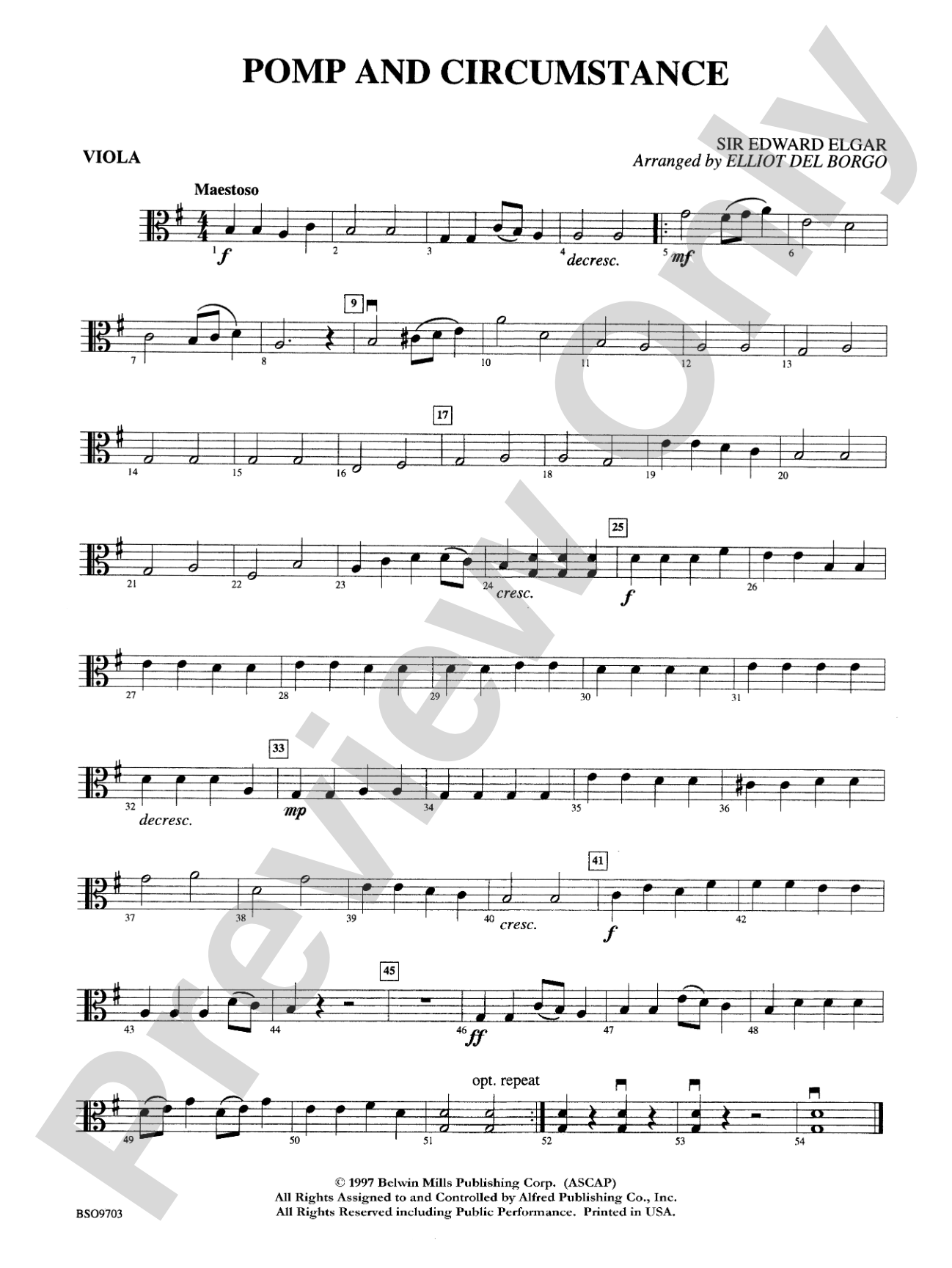 Pomp and Circumstance: Viola