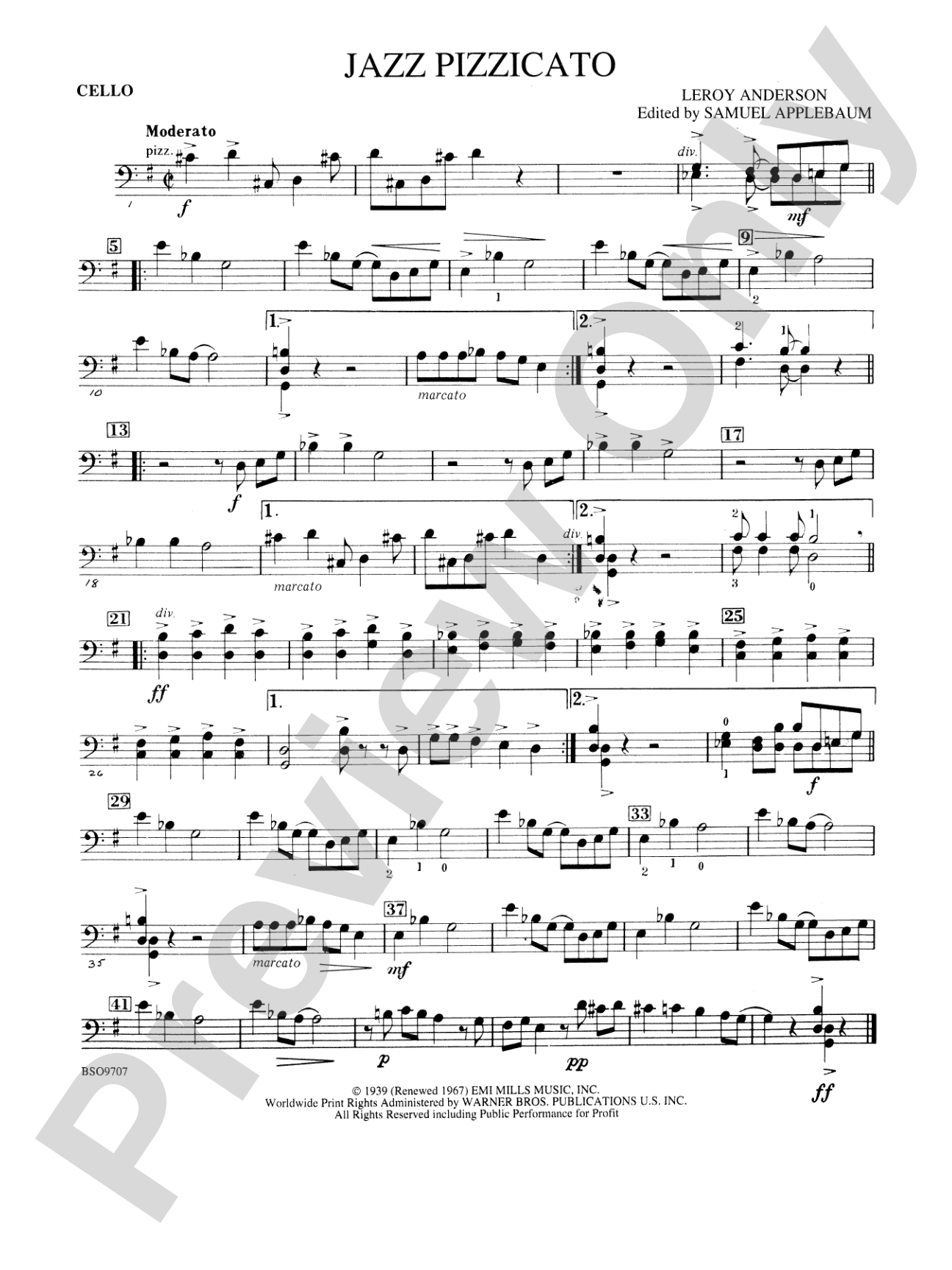 Jazz Pizzicato: Cello