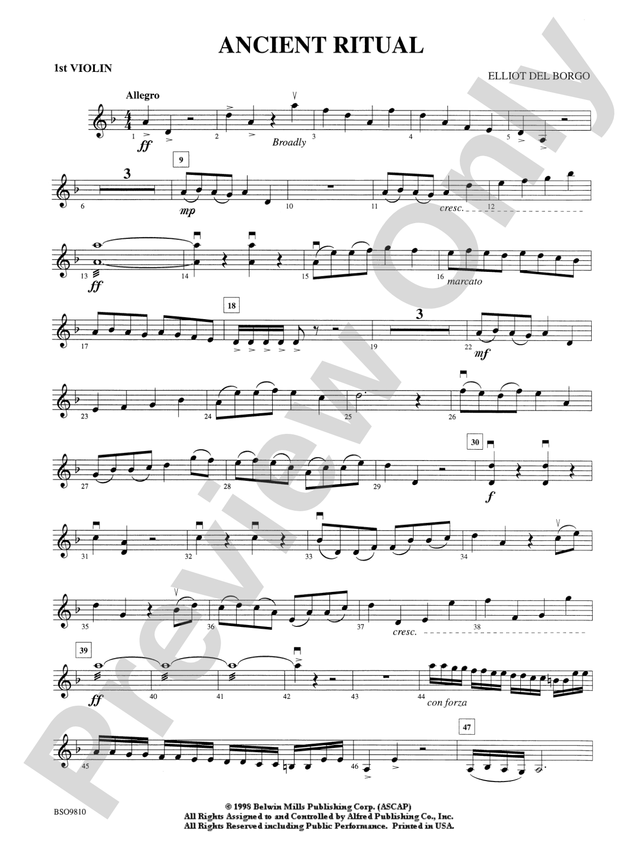 Ancient Ritual: 1st Violin