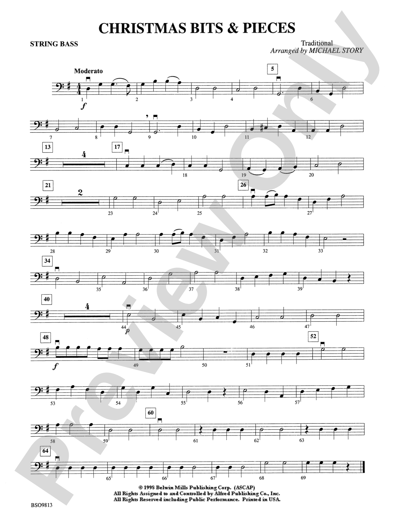 Christmas Bits & Pieces: String Bass