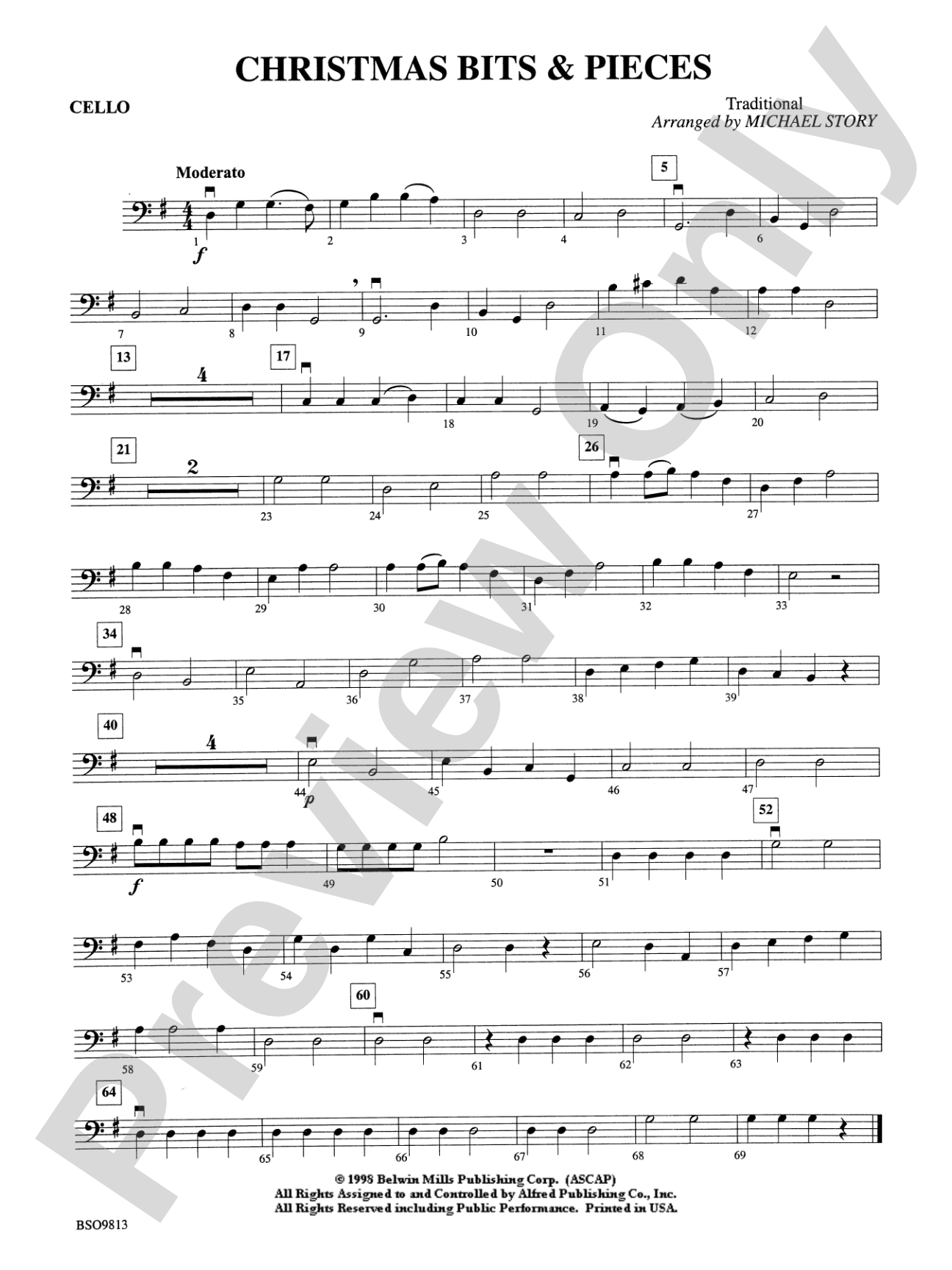 Christmas Bits & Pieces: Cello