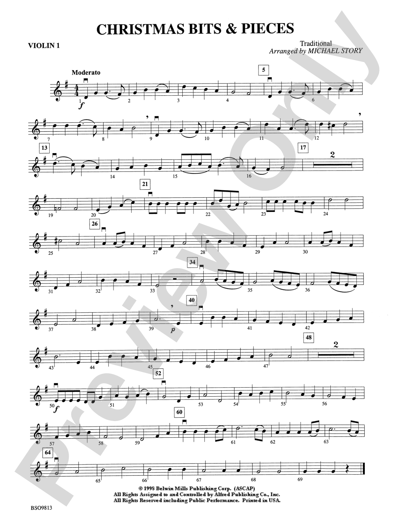 Christmas Bits & Pieces: 1st Violin
