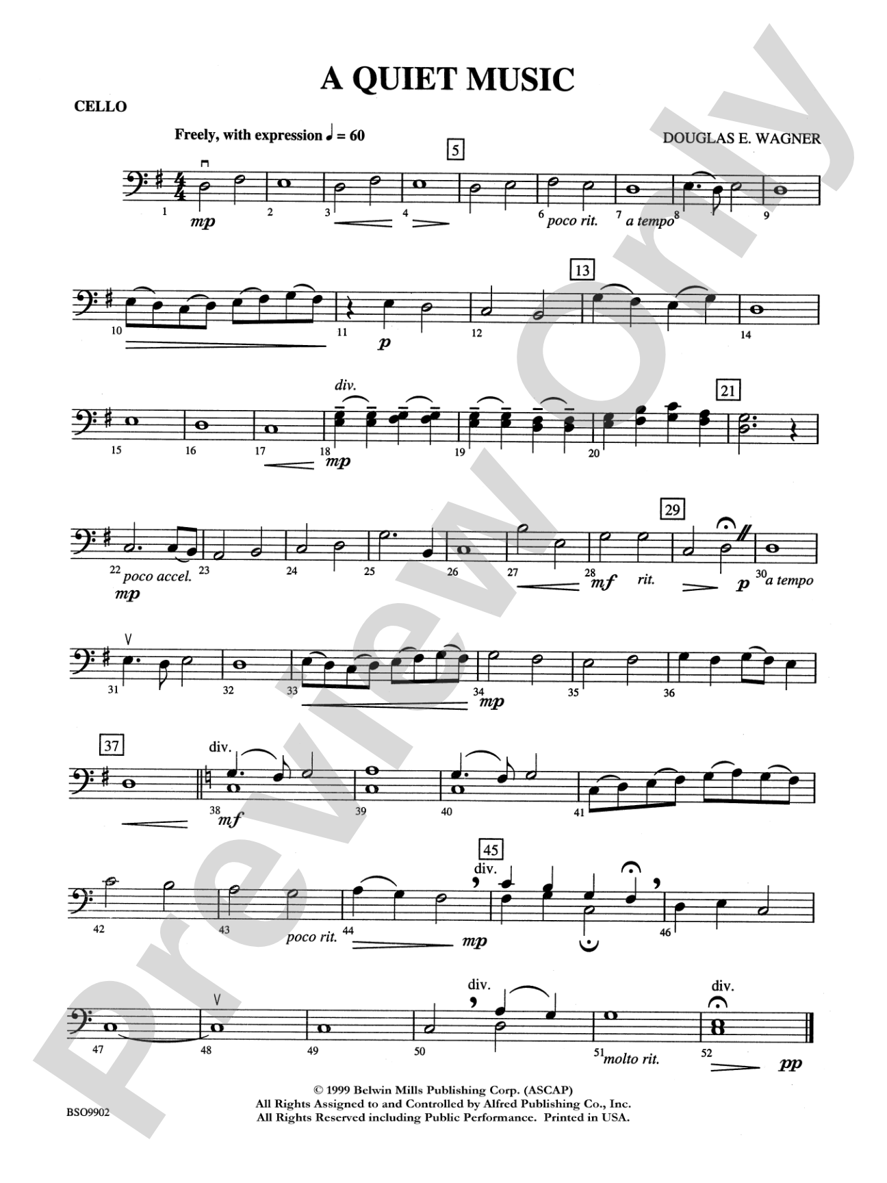 A Quiet Music: Cello
