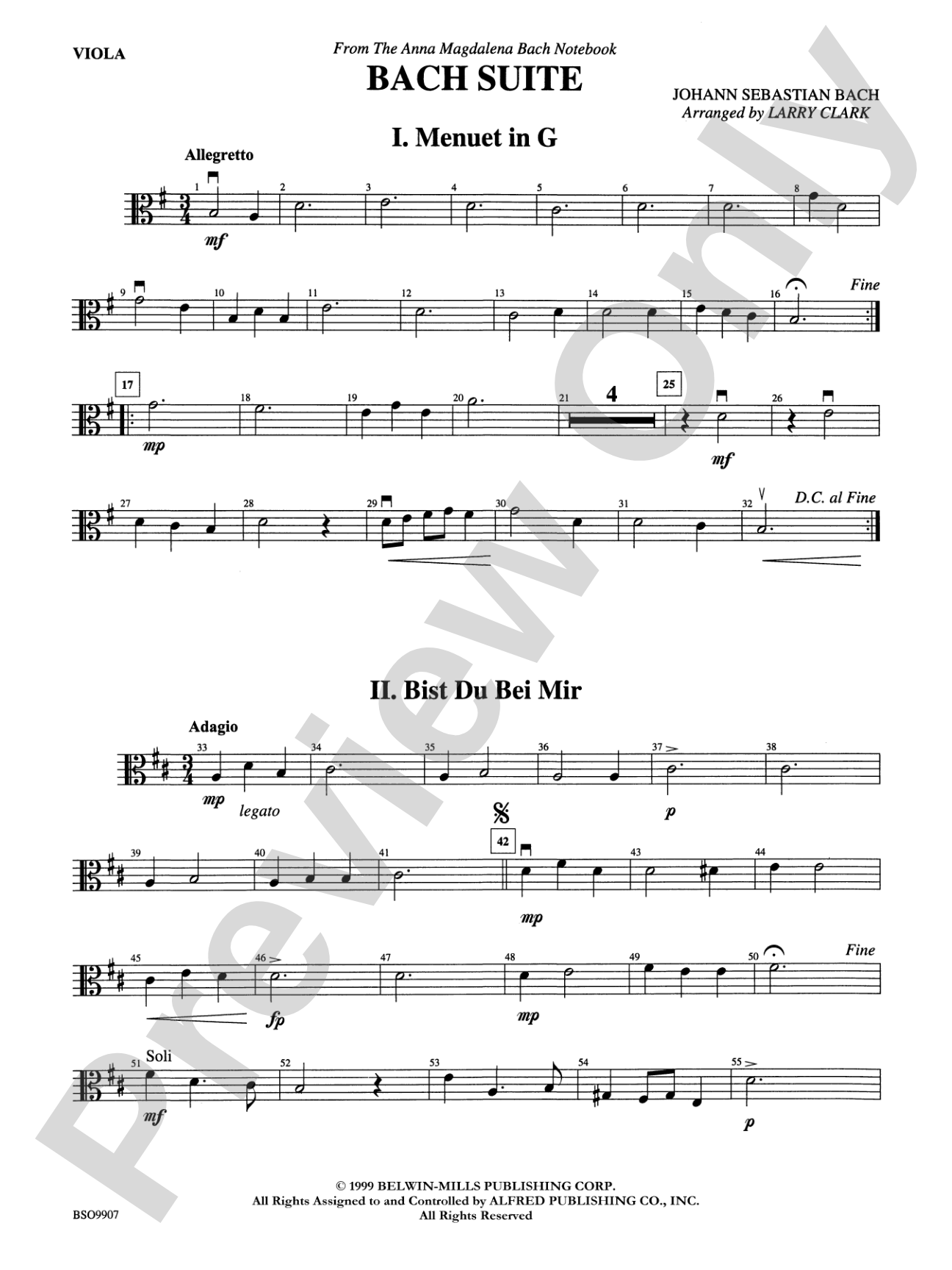 A Bach Suite: Viola