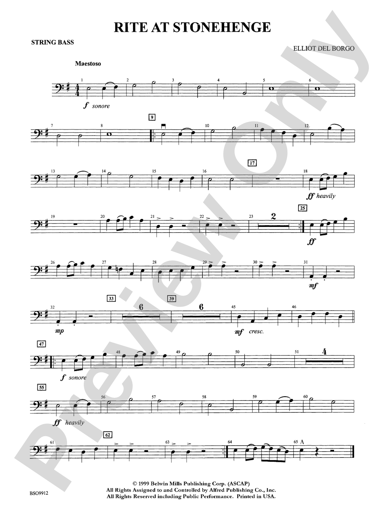 Rite at Stonehenge: String Bass