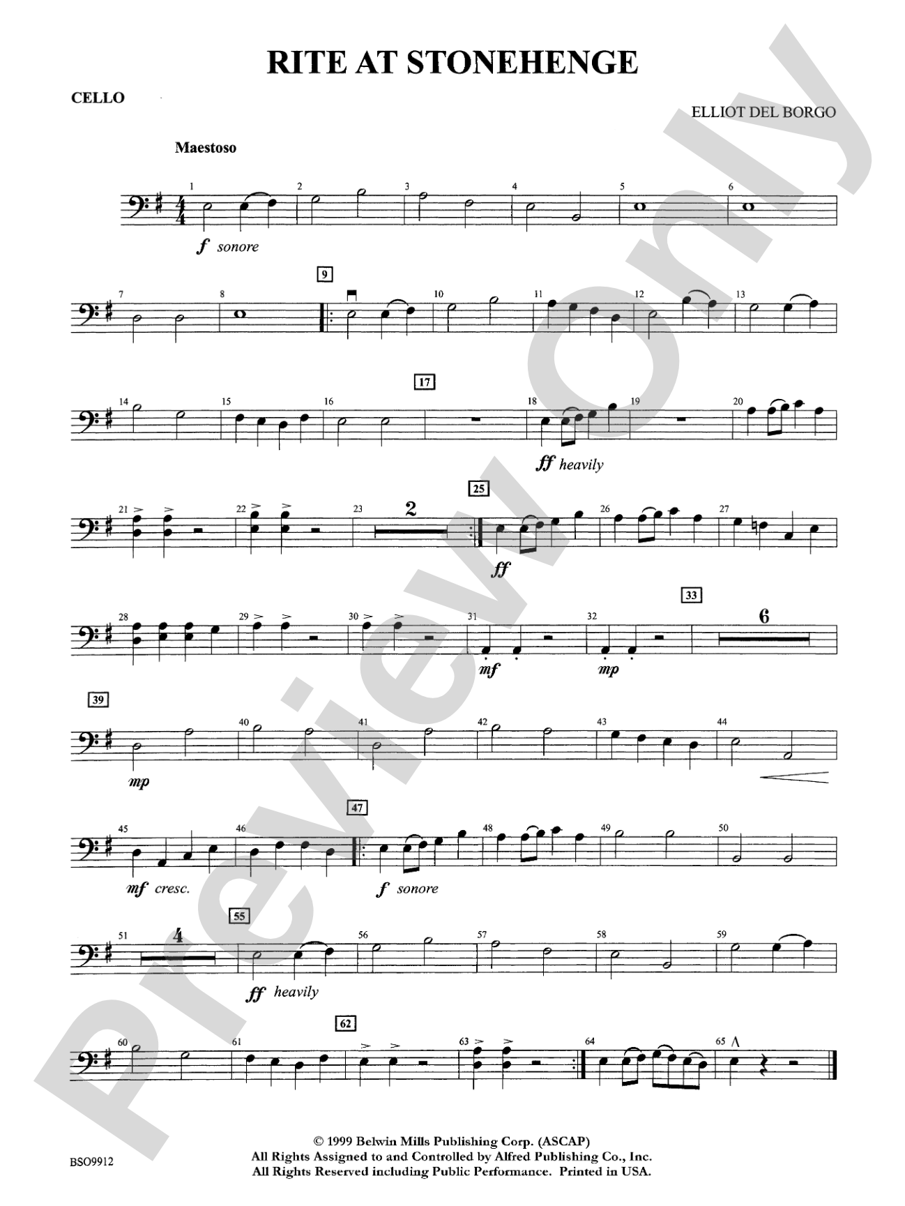 Rite at Stonehenge: Cello