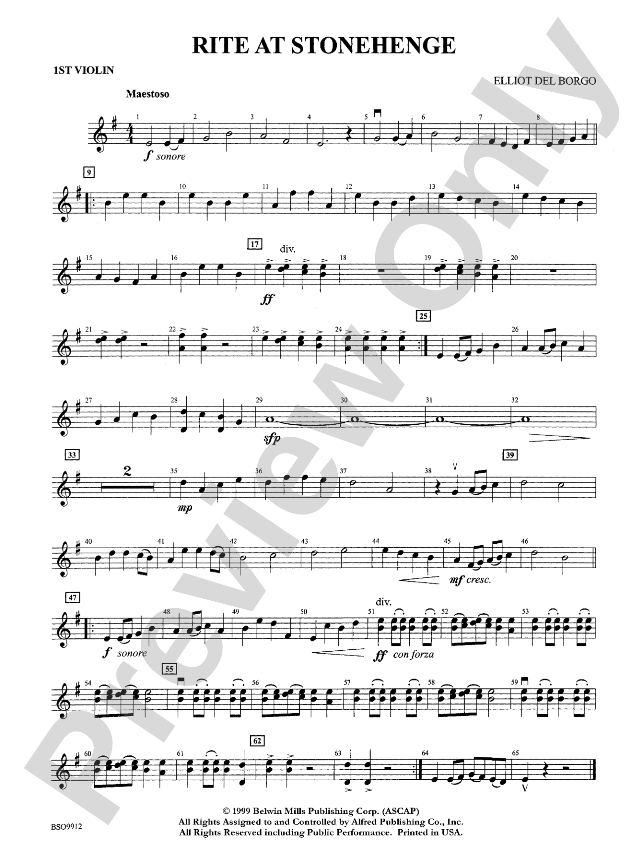 Rite at Stonehenge: 1st Violin