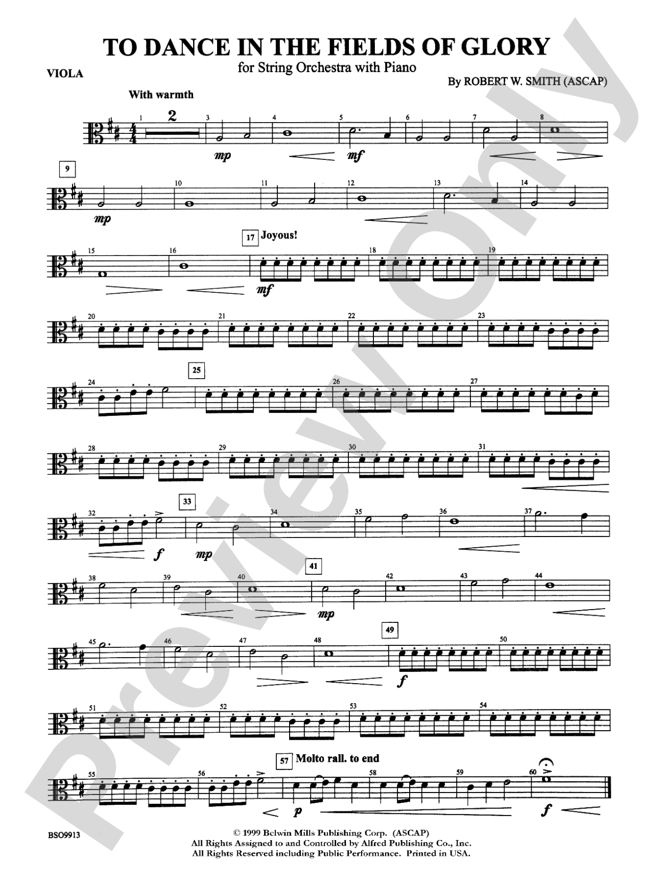 To Dance in the Fields of Glory: Viola