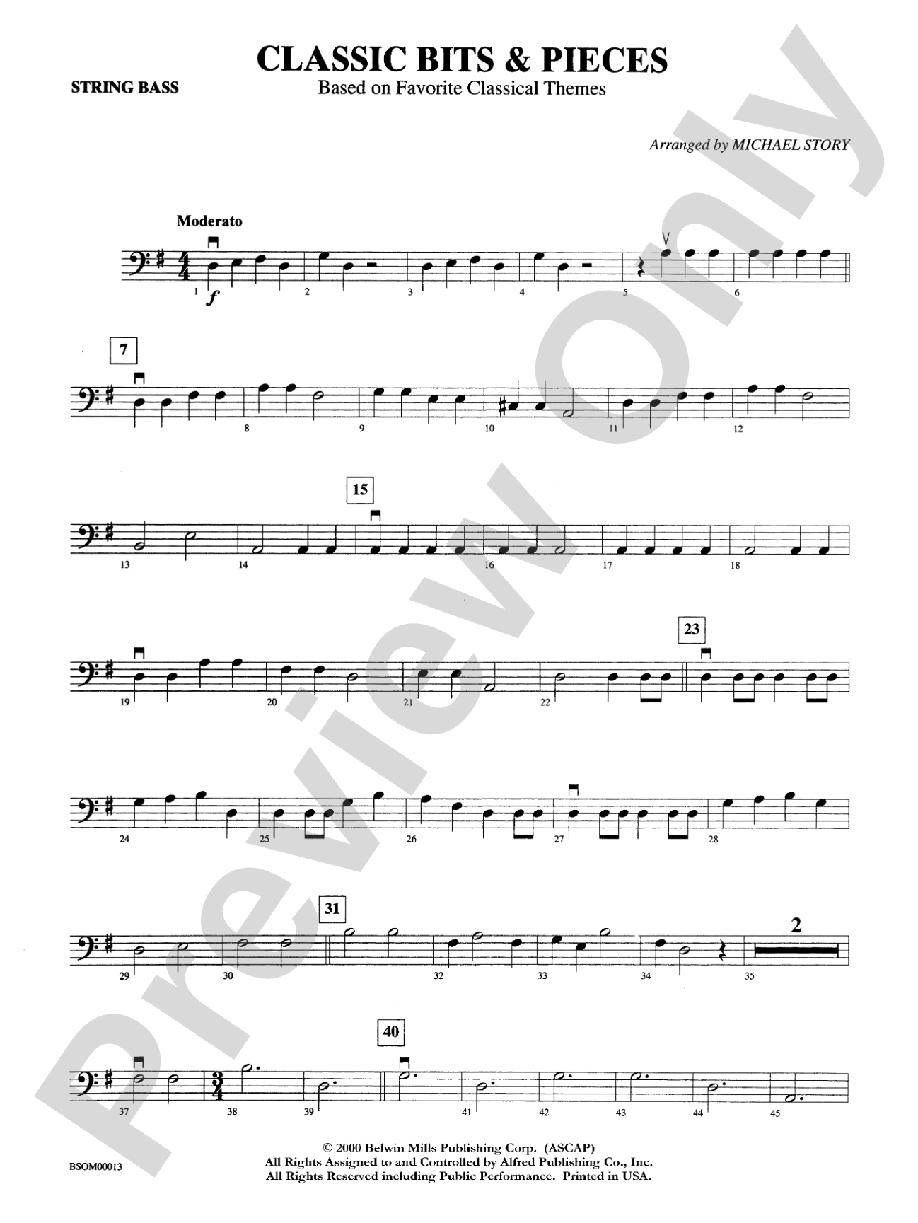 Classic Bits & Pieces: String Bass
