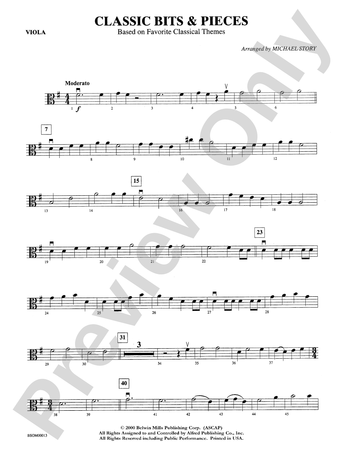 Classic Bits & Pieces: Viola