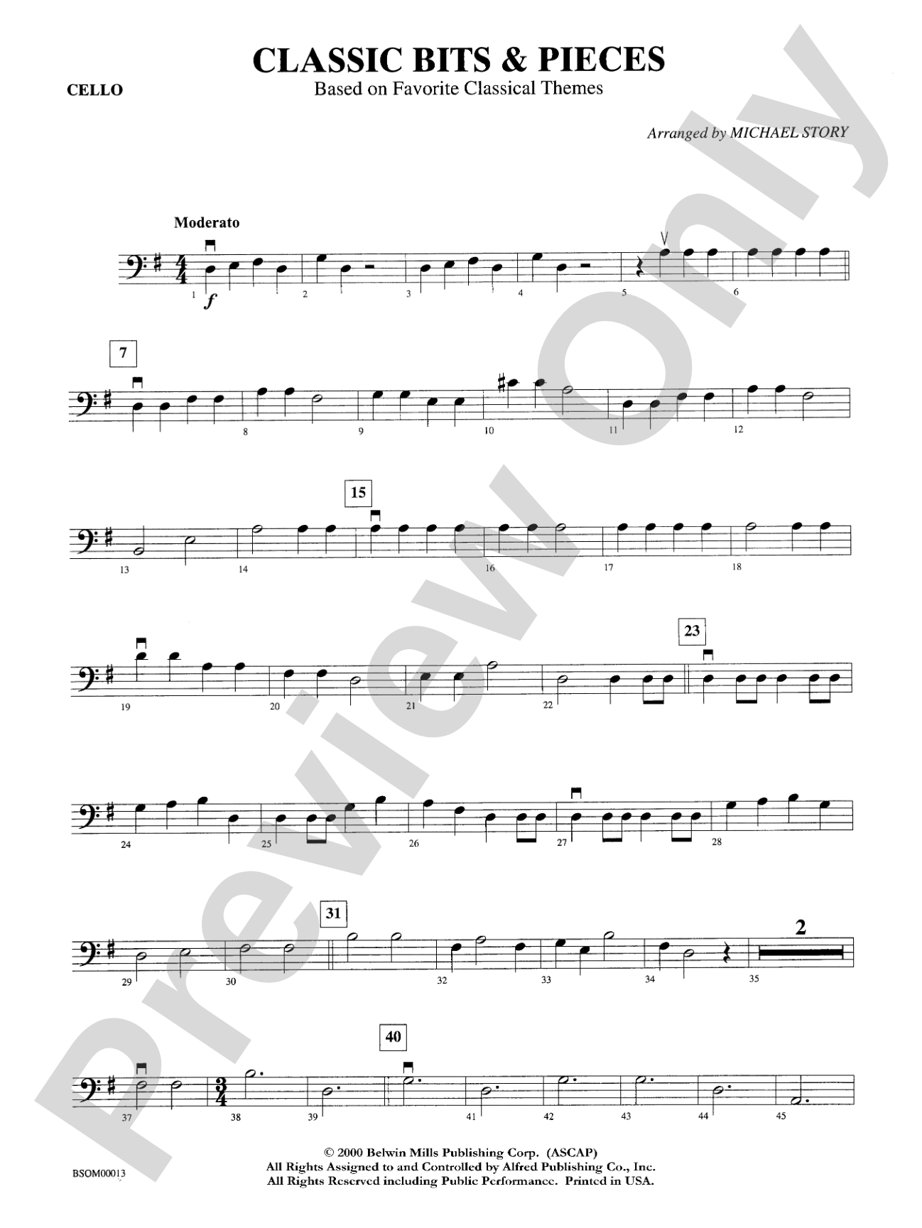 Classic Bits & Pieces: Cello