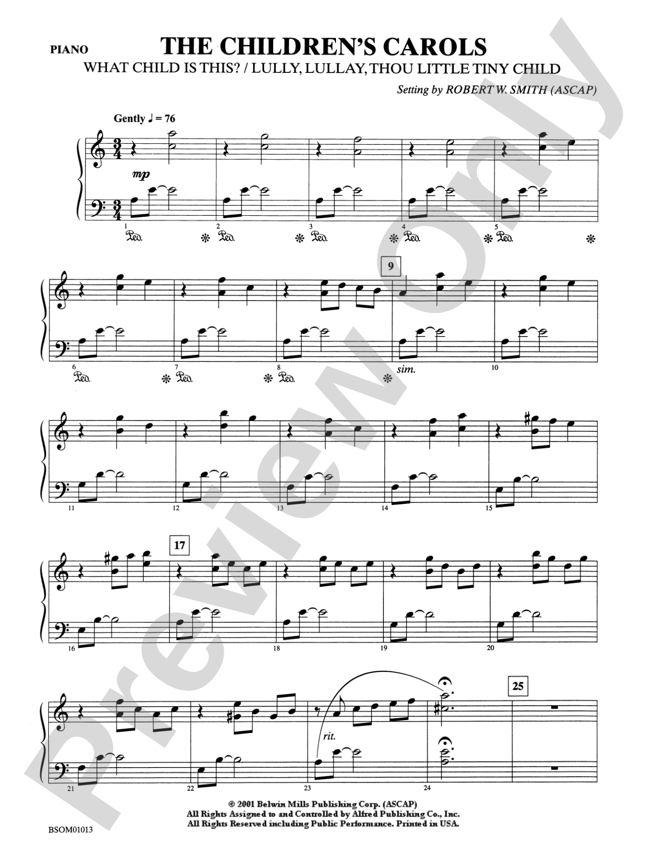 The Children's Carols: Piano Accompaniment