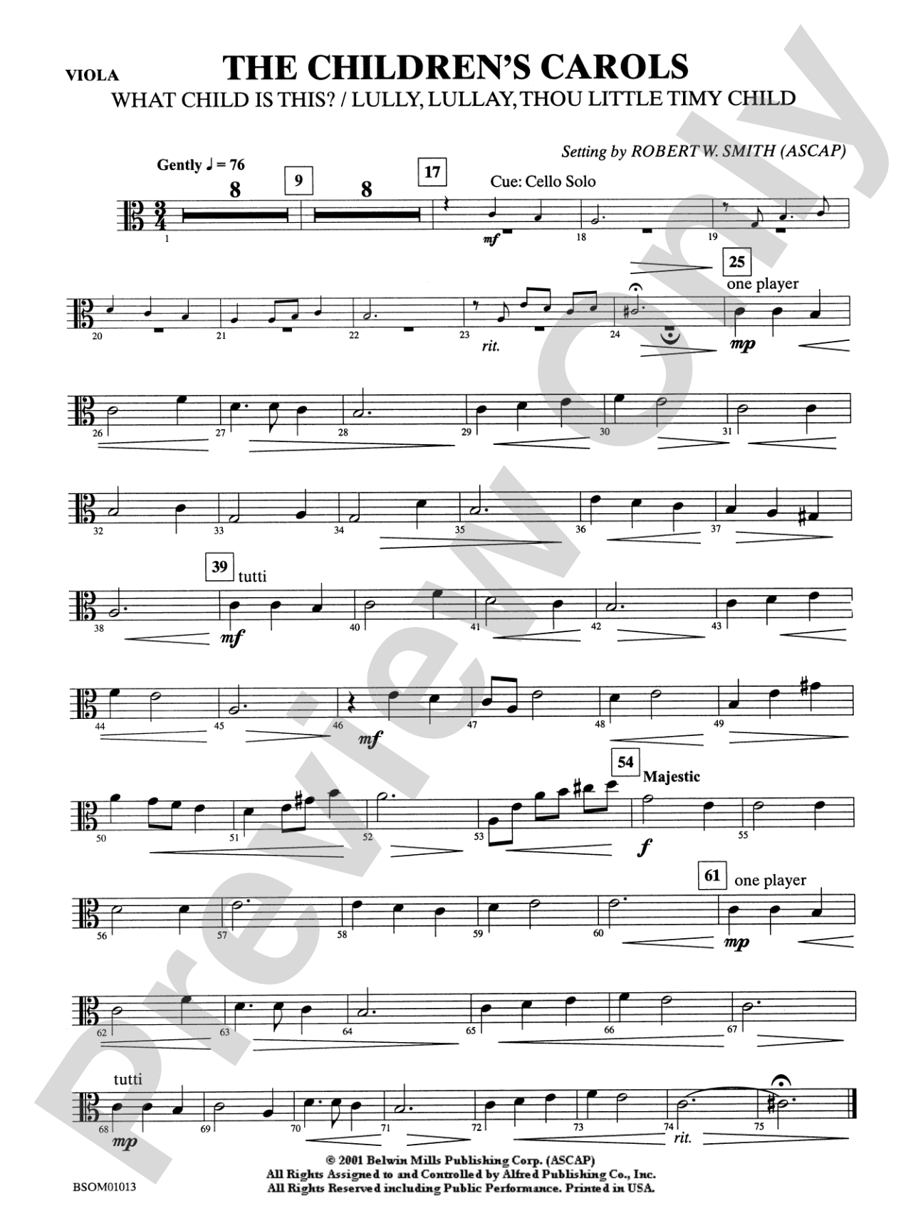 The Children's Carols: Viola