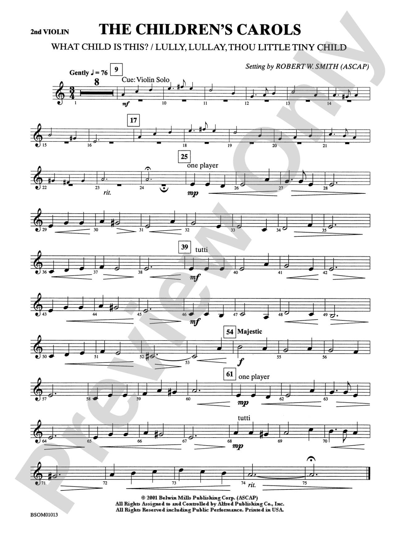 The Children's Carols: 2nd Violin
