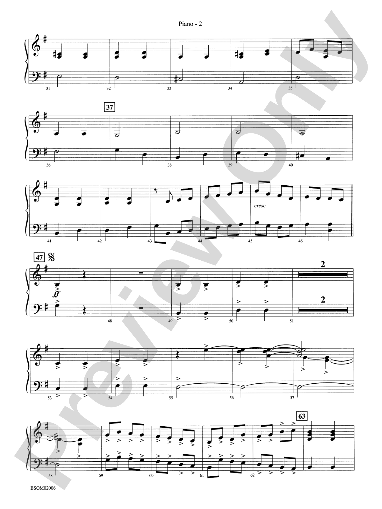 Russian Sleigh Ride: Piano Accompaniment