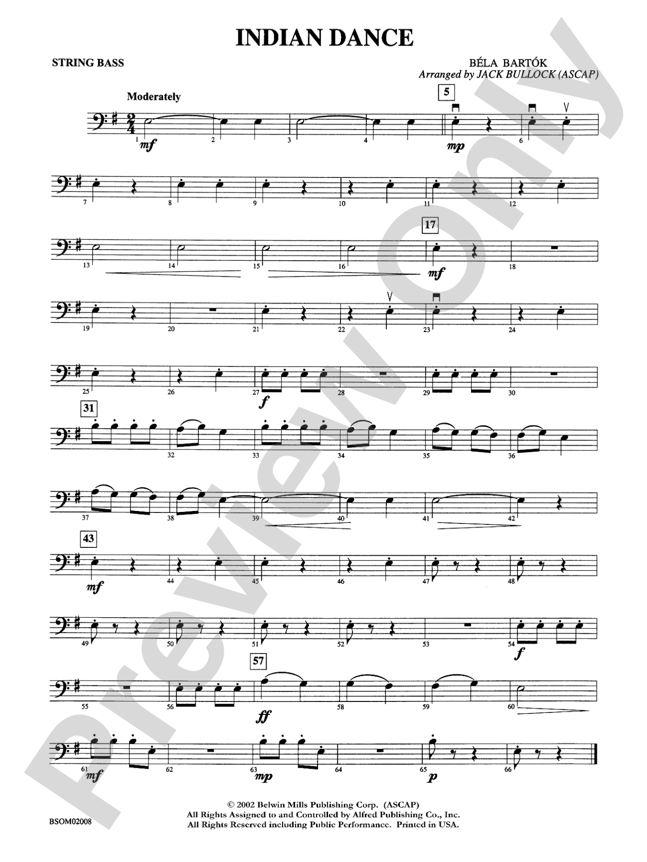 Indian Dance: String Bass