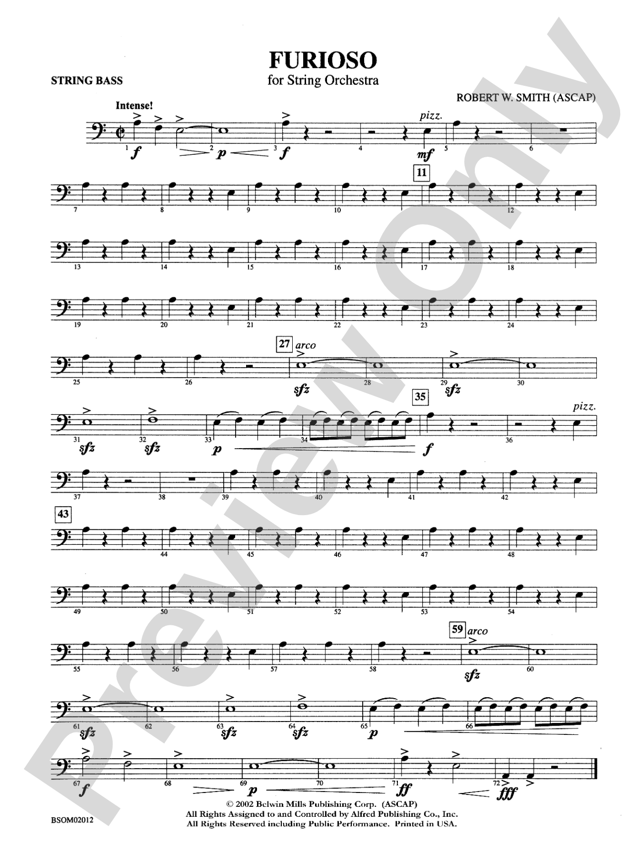 Furioso: String Bass