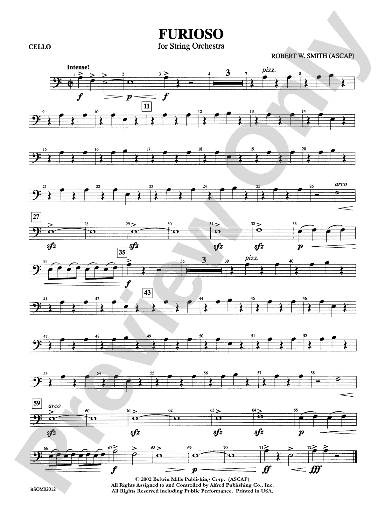 Furioso: Cello