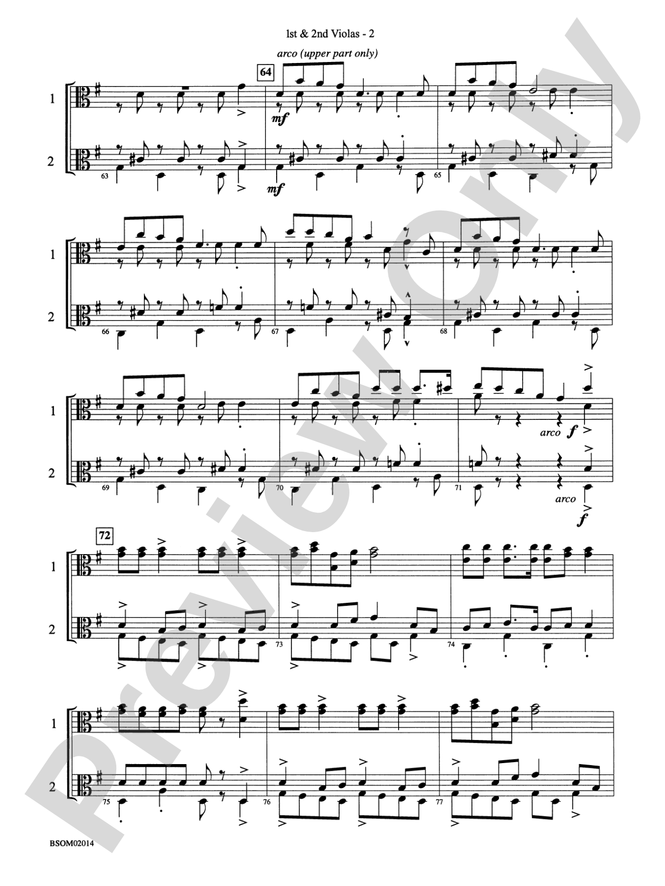 Christmas in the Round (A Holiday Prism for String Orchestra): 1st & 2nd Violas