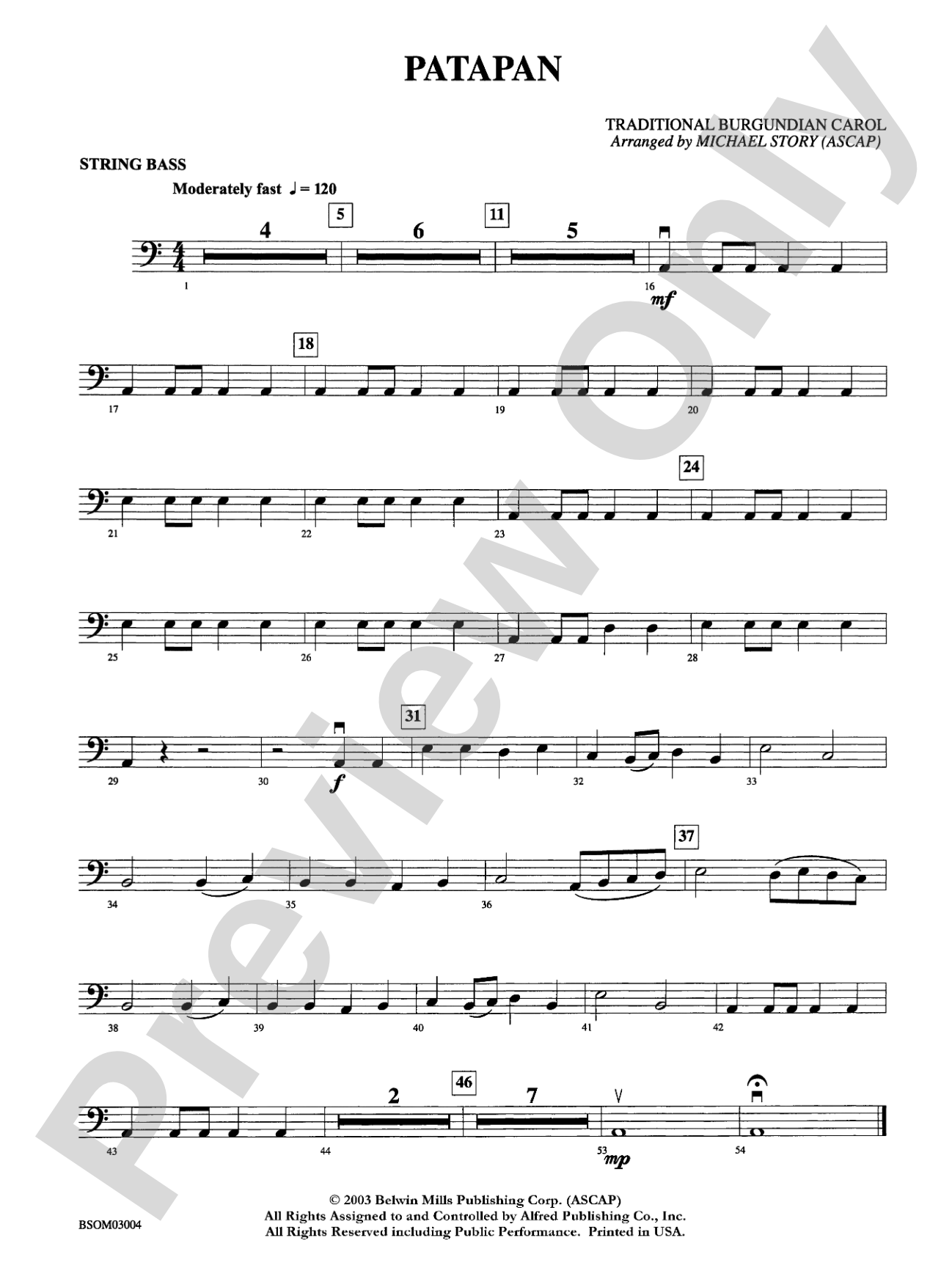 Patapan: String Bass