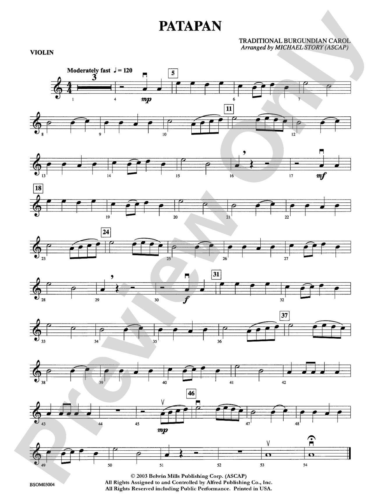 Patapan: 1st Violin