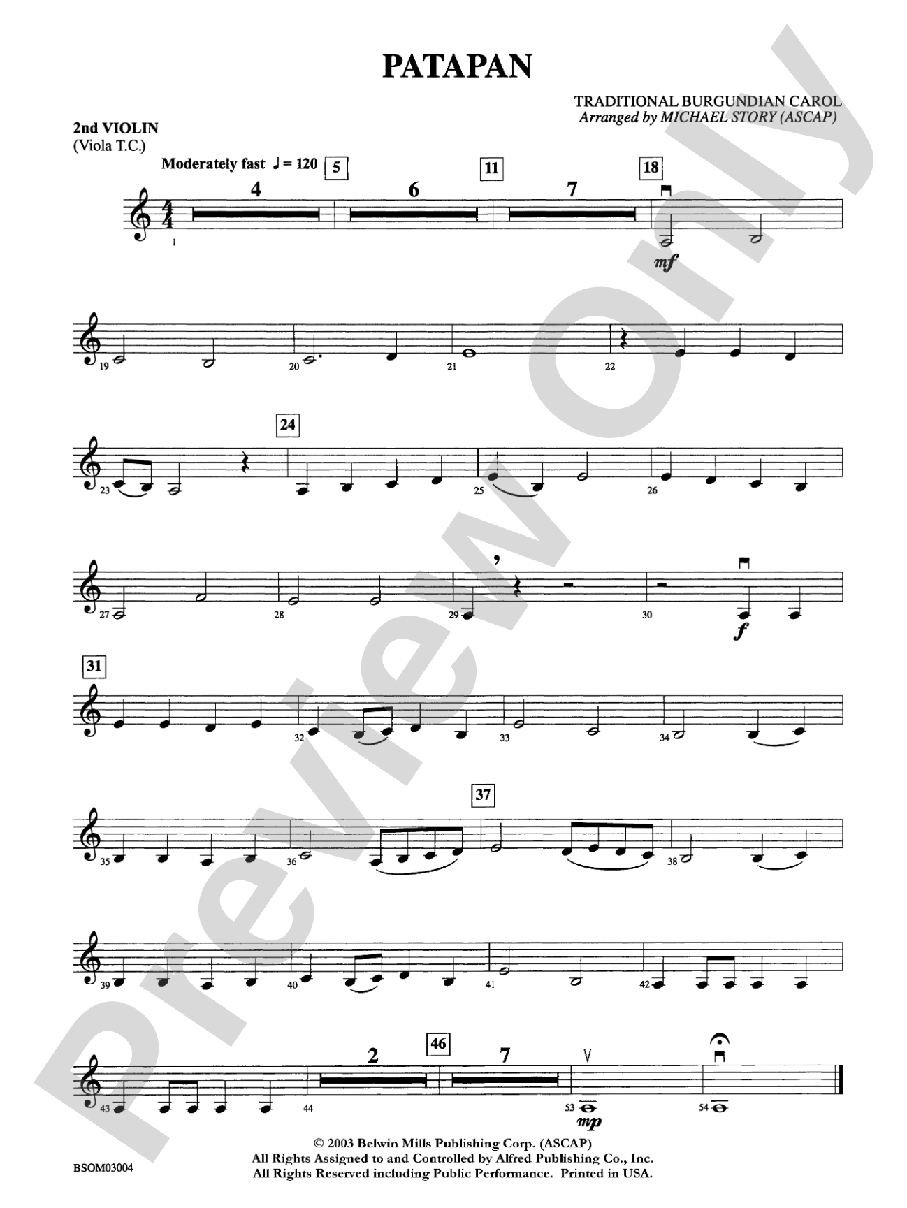 Patapan: 2nd Violin