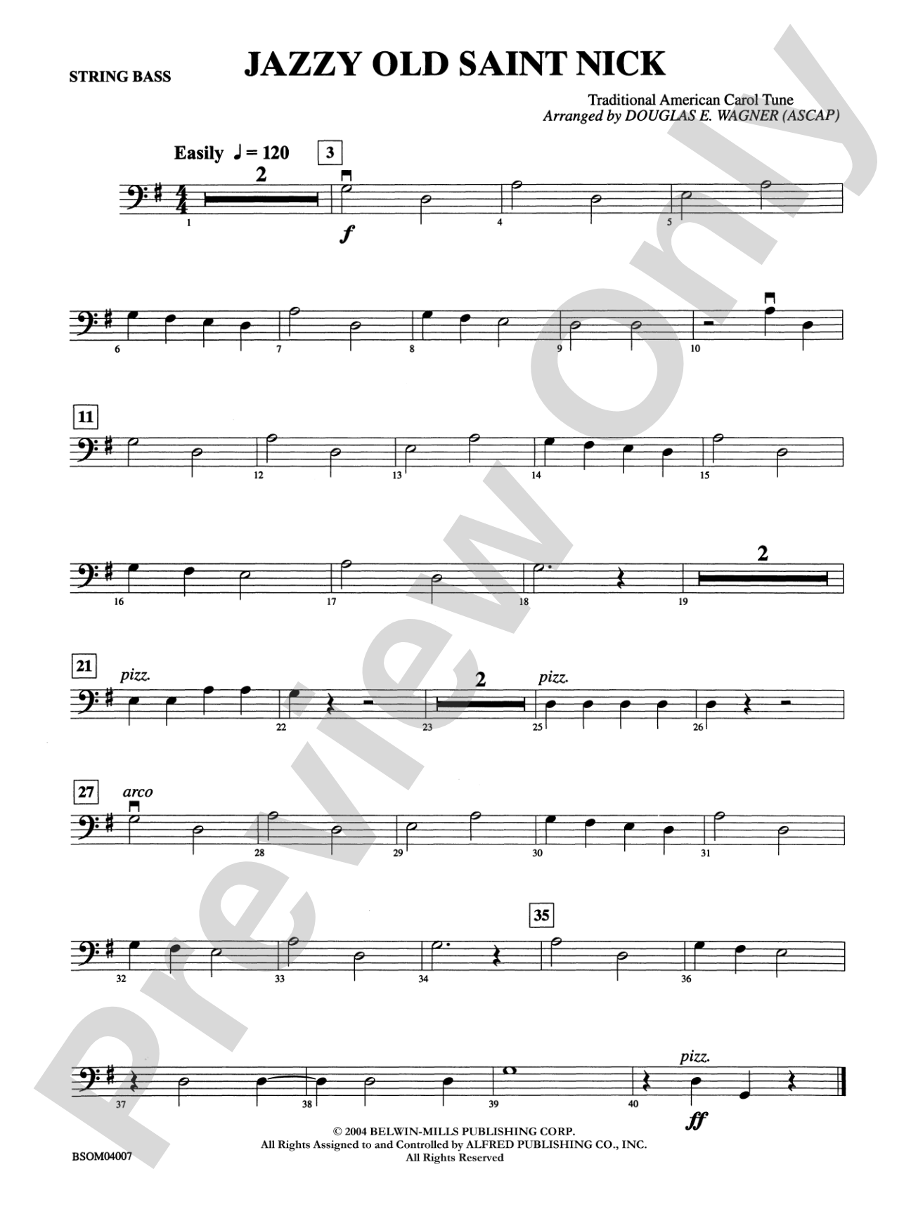 Jazzy Old Saint Nick: String Bass