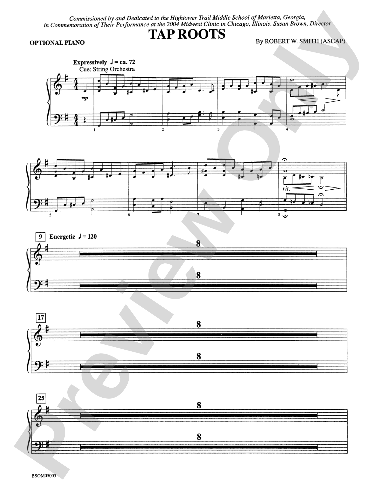Tap Roots: Piano Accompaniment