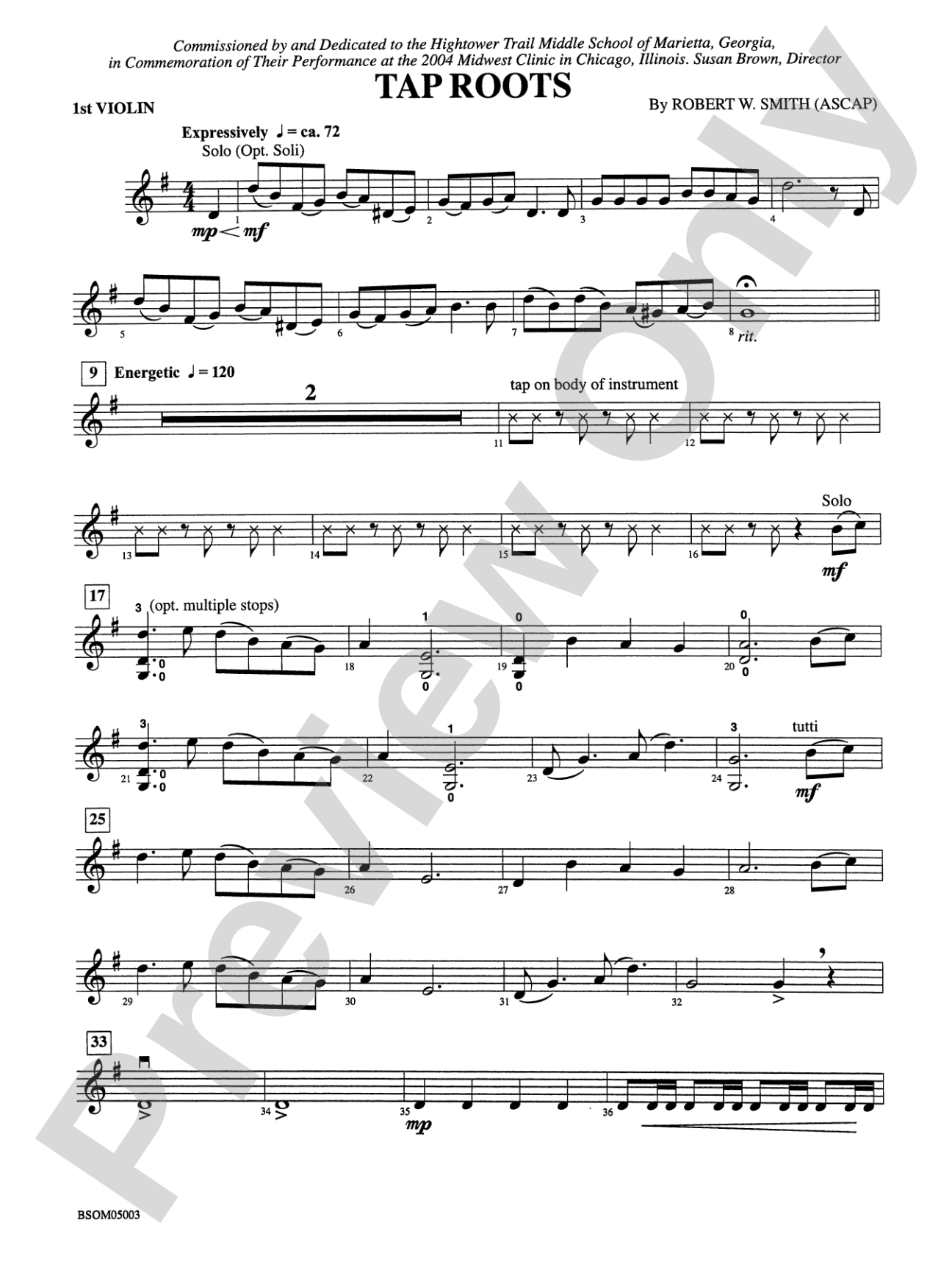 Tap Roots: 1st Violin