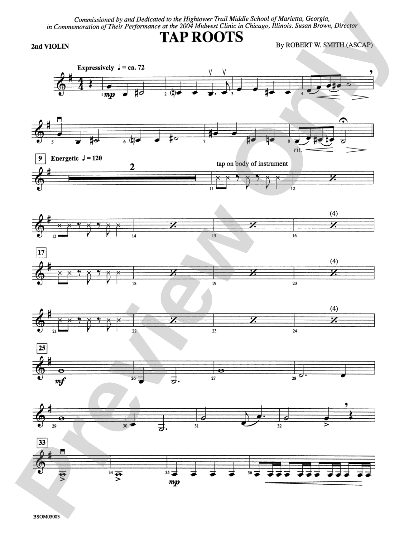 Tap Roots: 2nd Violin