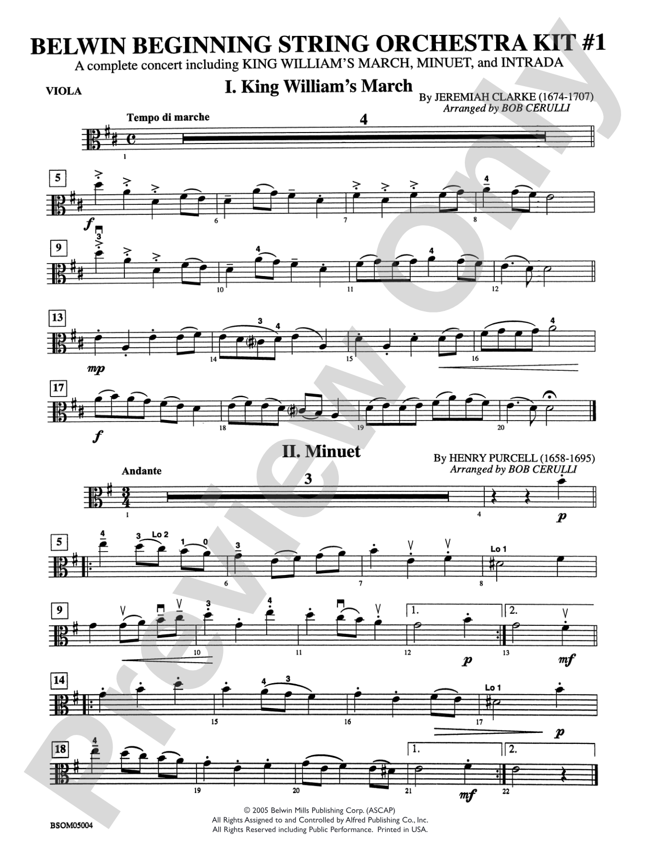 Belwin Beginning String Orchestra Kit #1: Viola