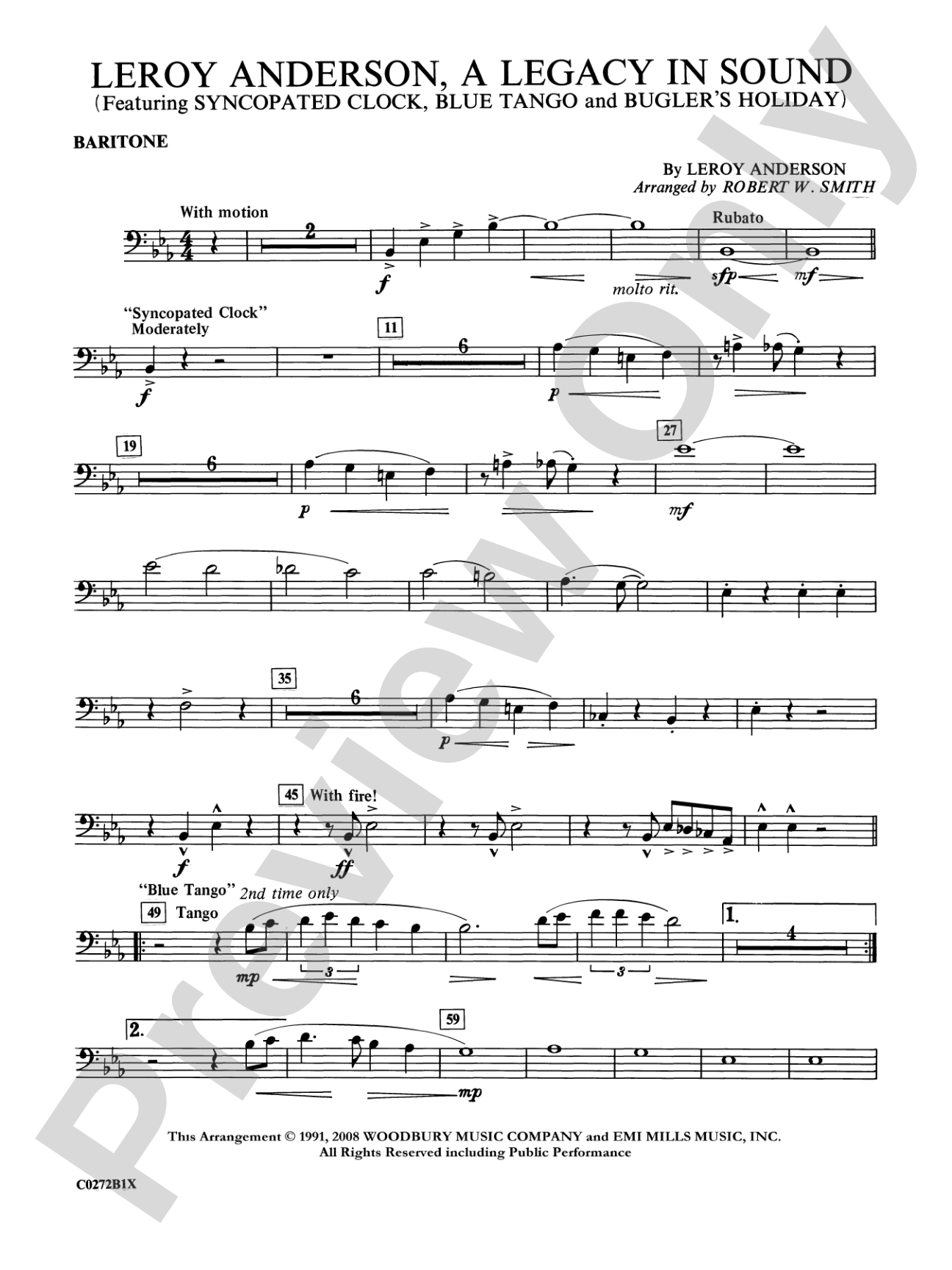 Leroy Anderson -- A Legacy in Sound: Baritone B.C.
