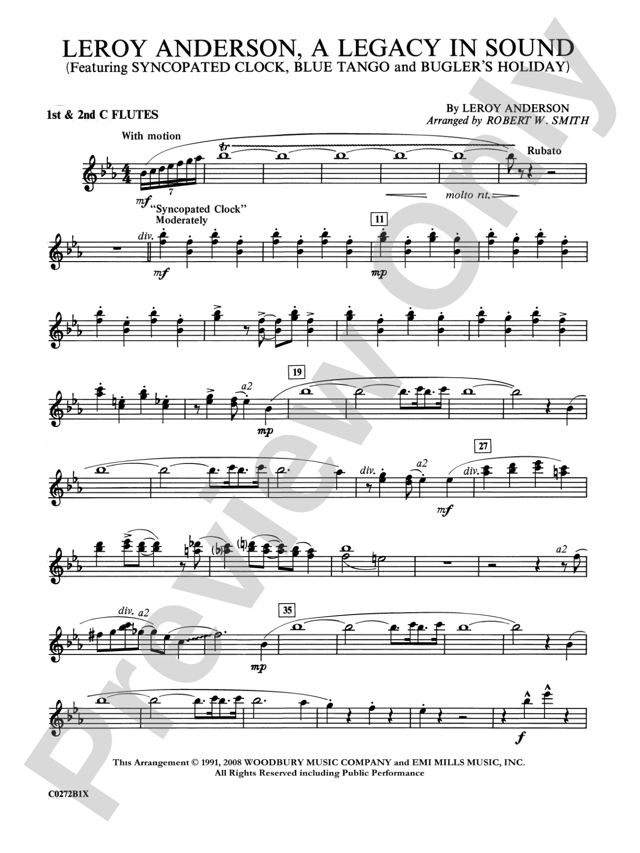 Leroy Anderson -- A Legacy in Sound: 1st & 2nd Flute
