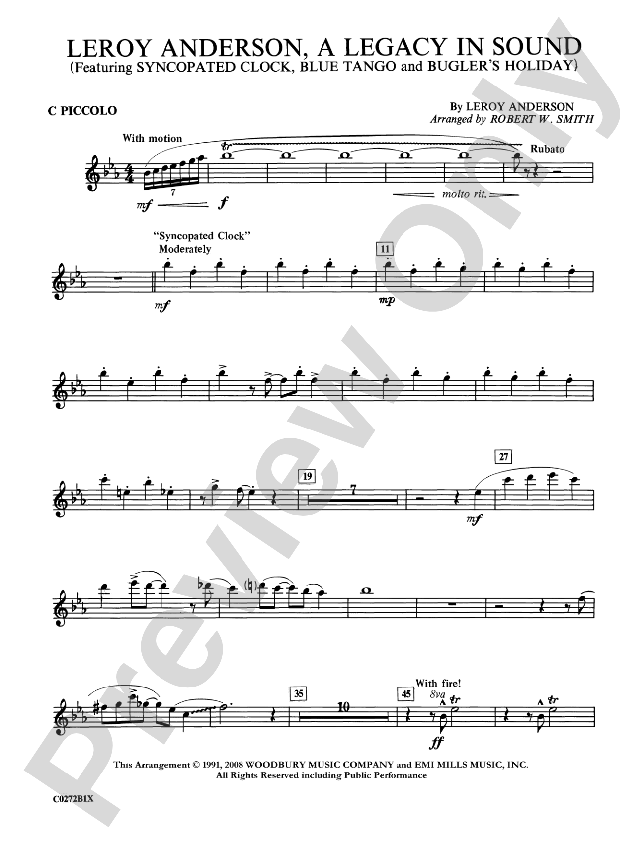 Leroy Anderson -- A Legacy in Sound: Piccolo