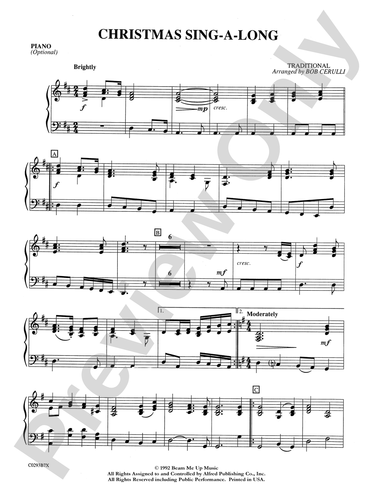 Christmas Sing-a-Long: Piano Accompaniment