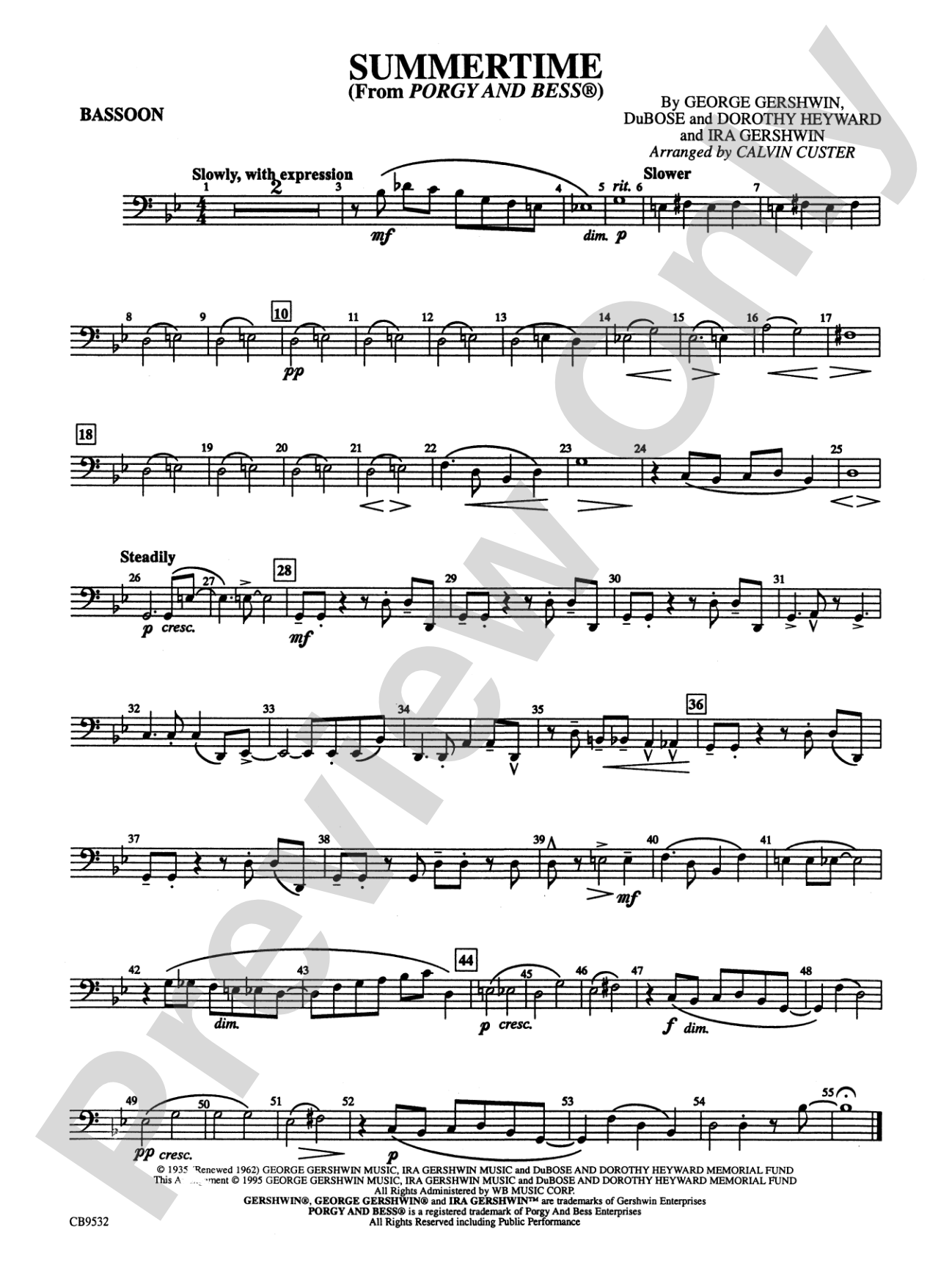 Summertime: Bassoon