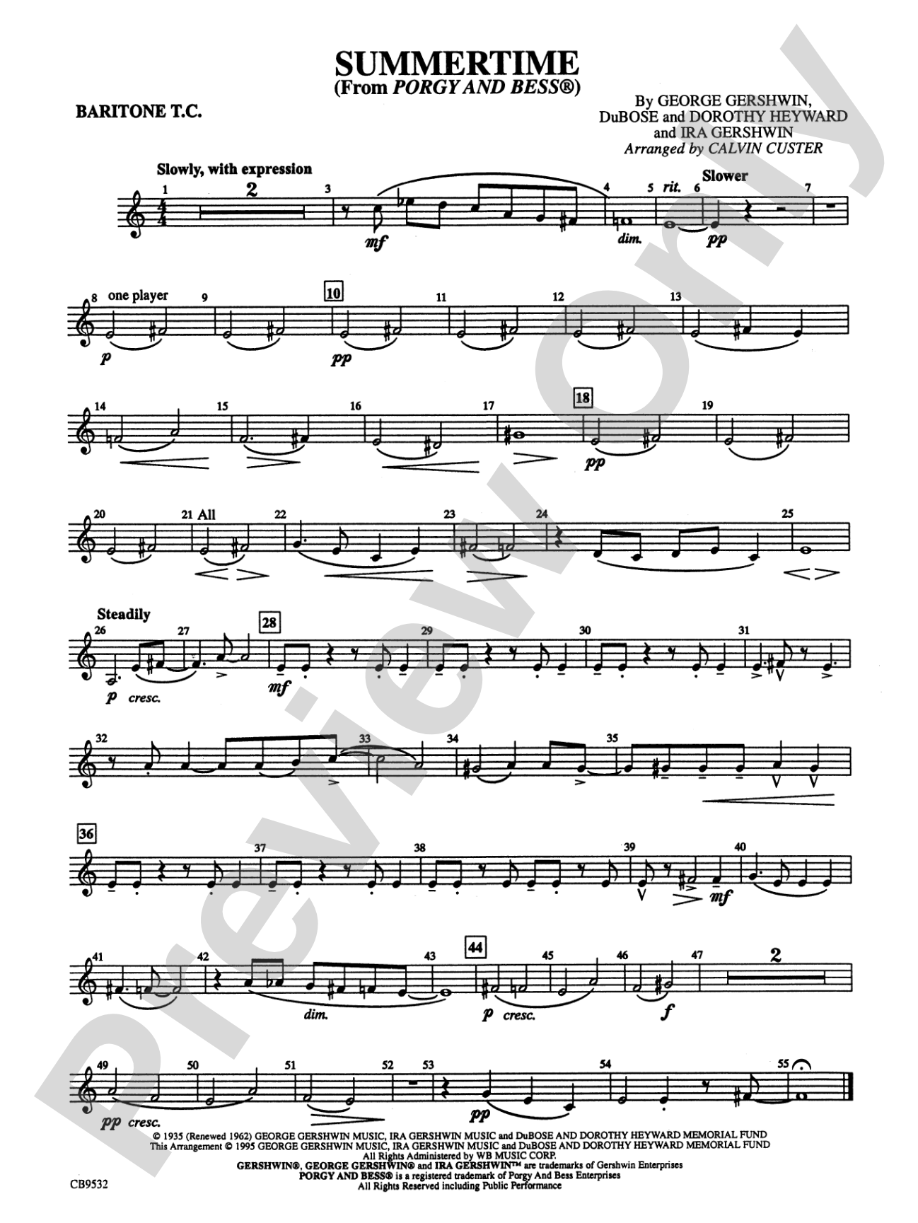 Summertime: Baritone T.C.