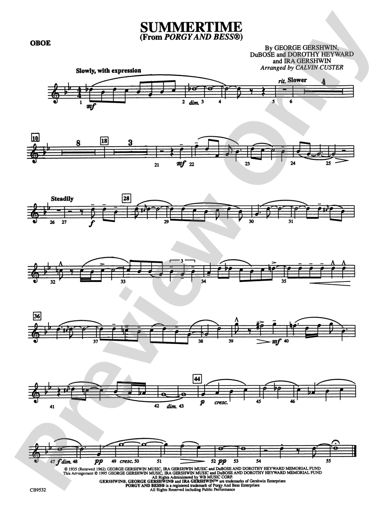 Summertime: Oboe