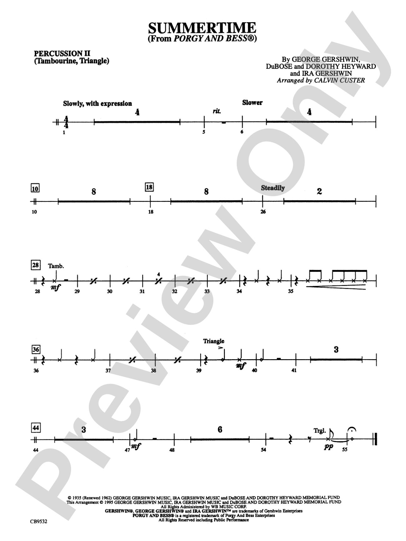 Summertime: 2nd Percussion