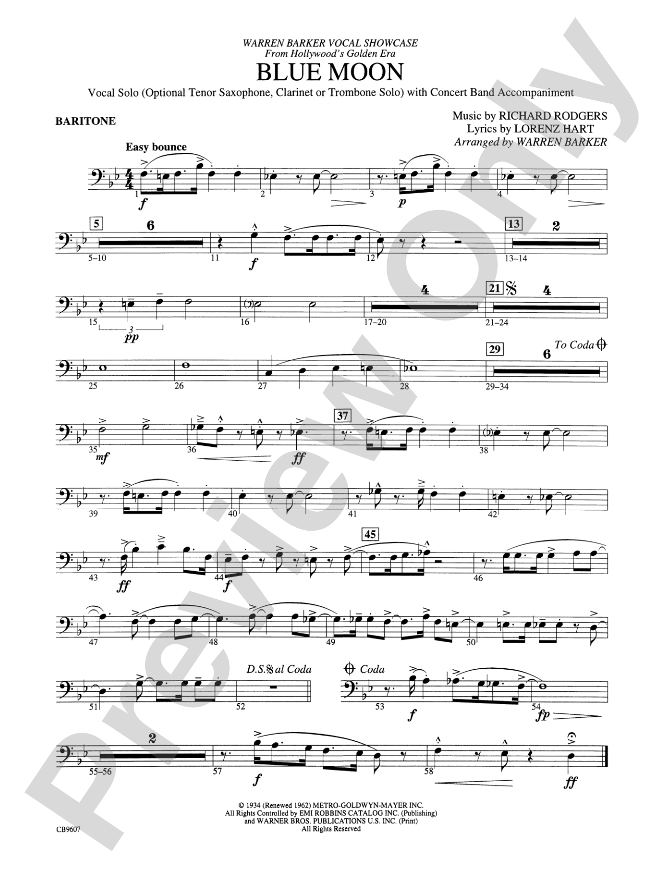 Blue Moon: Baritone B.C.